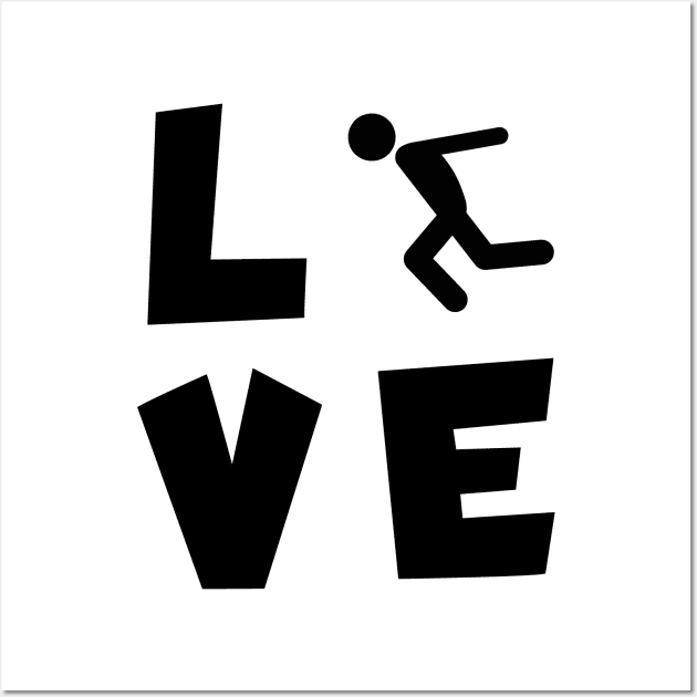 Cliff jumping love Wall Art by maxcode